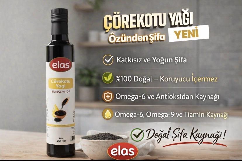 WhatsApp Image 2026-03-09 at 22.26.47_1 Elas Doğal Çörekotu Yağı 250 ml - Görsel 1